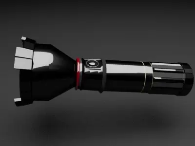 Flashlight Low-poly 3D model