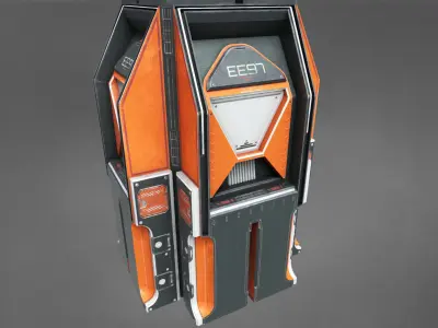 Sci-fi Machine Low-poly 3D model purchase