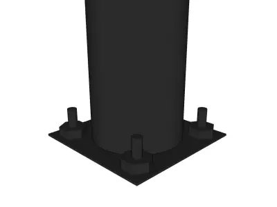 Lamp Post - Light Pole - Light Post - Street Light 18 3D model