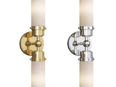 HOWE DOUBLE SCONCE Low-poly 3D model