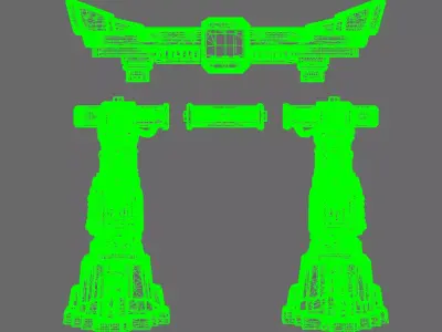 Cyber Samurai Neo Tokyo Arch 3D print model