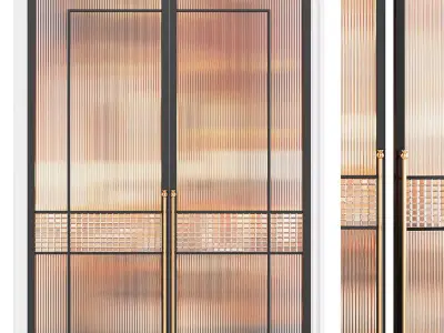 Art deco door 3D model purchase