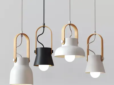 Pendant lamp 3D model 13