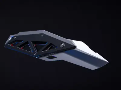 Futuristic Tactical Knife Concept 3D model