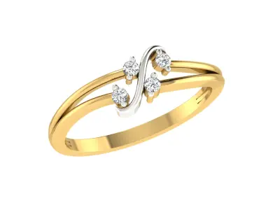 Women Ring  Render 3dm STL OBJ FBX Details 3D print model 267