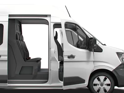 Renault Master L2H3 CrewCab Van HQ Interior 2024 3D model