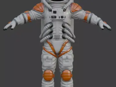 Astronaut Spacesuit 3D Model 3D model