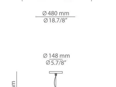 SISO 1 pendant light with name 3D model