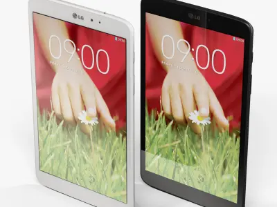 LG G Pad V500 tablet Low-poly 3D model