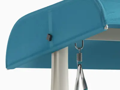 NOFI OUTDOOR SWING CHAIR White 3D model