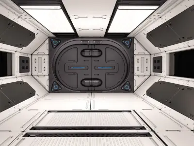 Sci Fi Corridor 02 3D model