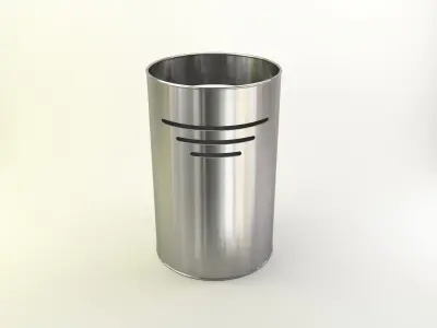 Bin in fancy metals and colors 3D model