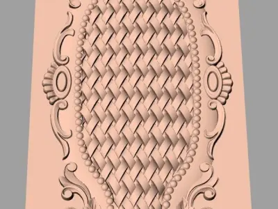 European furniture 3D relief models for CNC wood engraving E189 3D model
