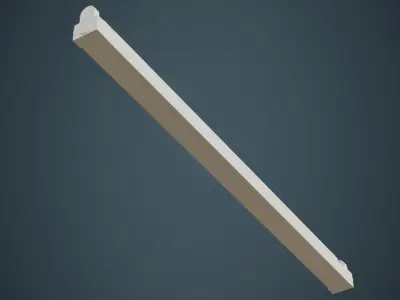 Fluorescent Bulb 3A Low-poly 3D model
