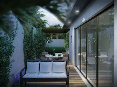 LPQDL1 - Contemporary House - Sketuchup V13 Lumion V10 3D model