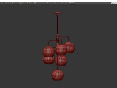 BANYAN CHANDELIER Low-poly 3D model