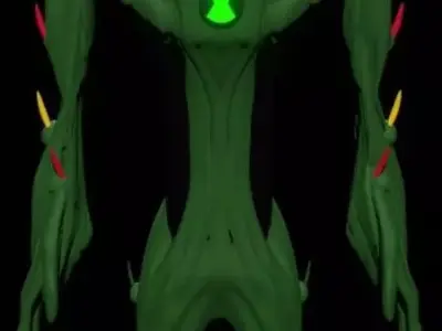 swampfire from ben 10 3D model