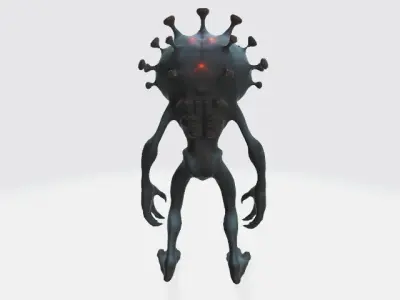 humanoid virus 3D model