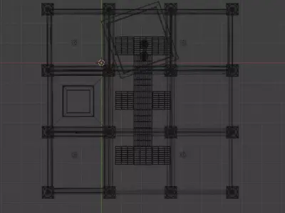 Raised floor 3D model