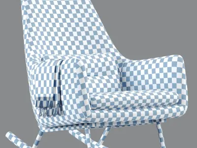 Saic Quantam Rocking Chair 3D model