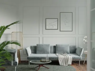 Interior Scene 01 - Corona sample 3D model