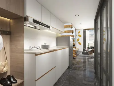 Single apartment 3D model