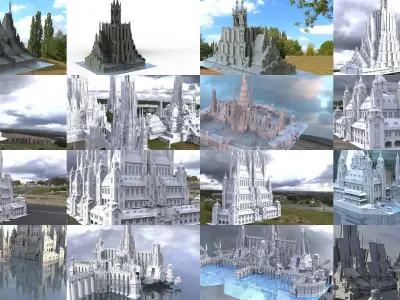 Ancient Cities Collection 1 3D Model Pack