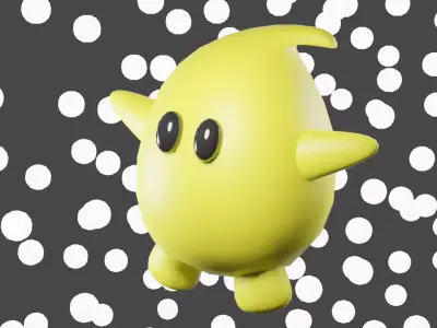 3D Star Low-poly 3D model
