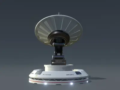 Satellite Dish Low-poly 3D model
