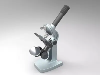Light microscope 3D model