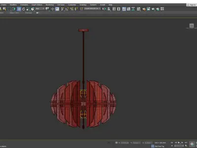 Zion Oval Chandeerli Low-poly 3D model
