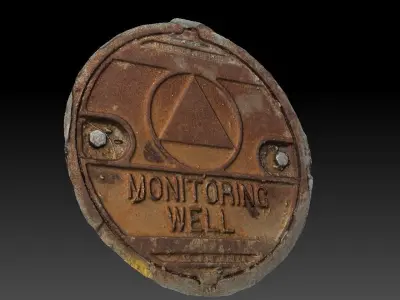 Monitoring Well Utility Cover 3D model