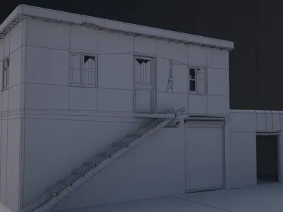 Afghan house Low-poly 3D model