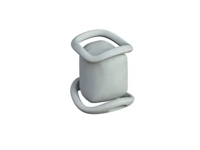 SciFi Shape Object Low Poly Low-poly 3D model 4