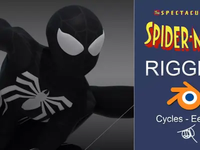 Spectacular Spider - Man Advanced Suit Symbiote Low-poly 3D model