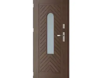 Classic Wooden Door 3D model