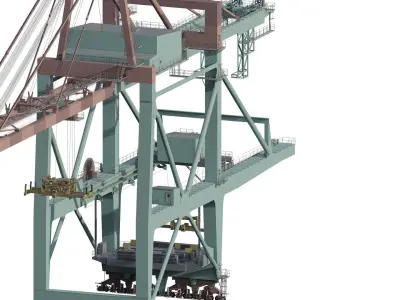 Container Quay Crane 3D model