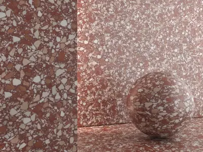 Terrazzo Material and Tile - Set 09 Texture