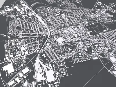 Cityscape Trnava Slovakia 3D model