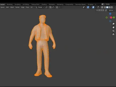 Cyber Uggos Low-poly 3D model