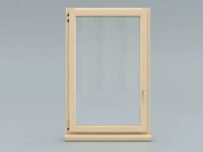 laos uPVC Window Low-poly 3D model