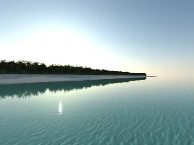 Tropical Beach 3D model