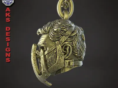Biker pendant face mask v156 3D print model