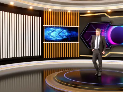 Virtual Set 3D model