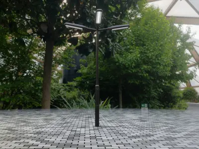 Street Light 11 version 4  3m with pole 3 Low-poly 3D model