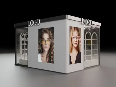 Glasses Exhibition Stand 3D model