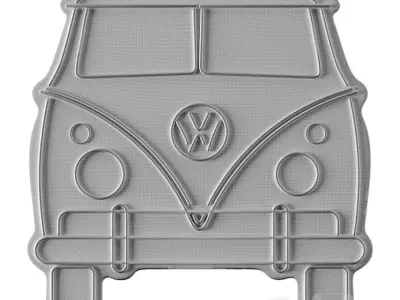 Volkswagen Camper Neon Sign 3D model