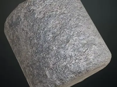Scratched Silver Metal PBR Seamless Texture