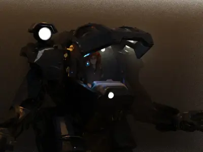 ATLAS  Jennifer Lopez  3D Character on Mech Suit  3D model