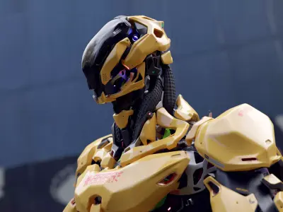 Robot Character Low-poly 3D model